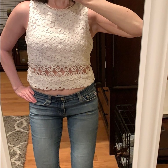 Sale!!! Brand new Sexy Sleeveless lace crop top - Picture 2 of 5